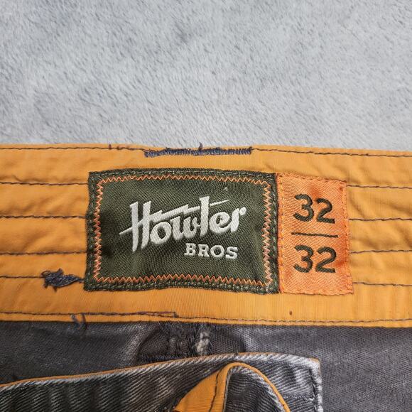 Howler Brothers Pants Mens 32x31 Gray Double Knee Work Utility Cotton Stretch - Picture 3 of 10